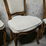 Set of 4 Louis XV style cabriolet chairs