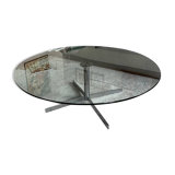 Glass coffee table in Roche Bobois style