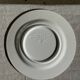 Set of 10 small dessert plates in Italian ceramic Total rim b