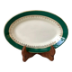Ravier digoin sarreguemines model "martine" green and golden 50s