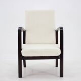 1940s Restored Beech Adjustable Armchair ,Czechoslovakia