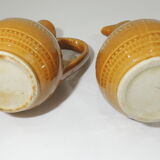 Pair of vintage stoneware pitchers