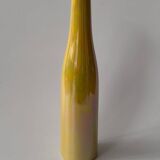 Vase soliflore en céramique jaune irisé 34cm