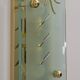 Pair of Mid-Century Modern Italian Crystal and Brass Sconces, 1970s