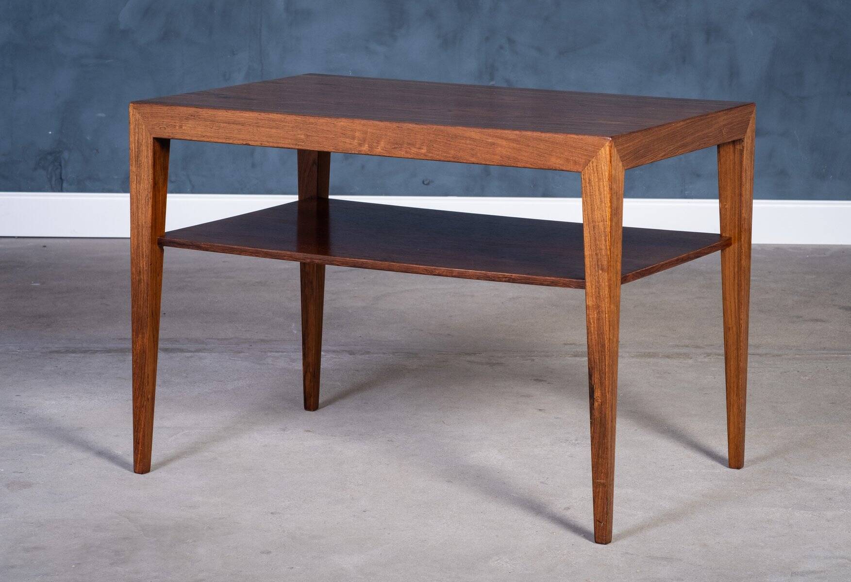 Side Table in Rosewood by Severin Hansen for Haslev Møbelfabrik, 1950s