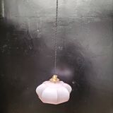 Pink opaline pendant light