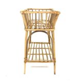 Scandinavian indoor planter in rattan, Sweden, 1960