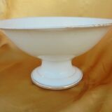 Old compotier fruit cup in porcelain