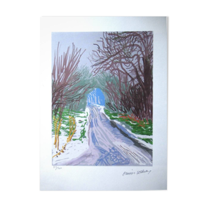 Lithographie signée - david