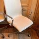 Oxford armchair Arne Jacobsen Fritz Hansen white leather swivel