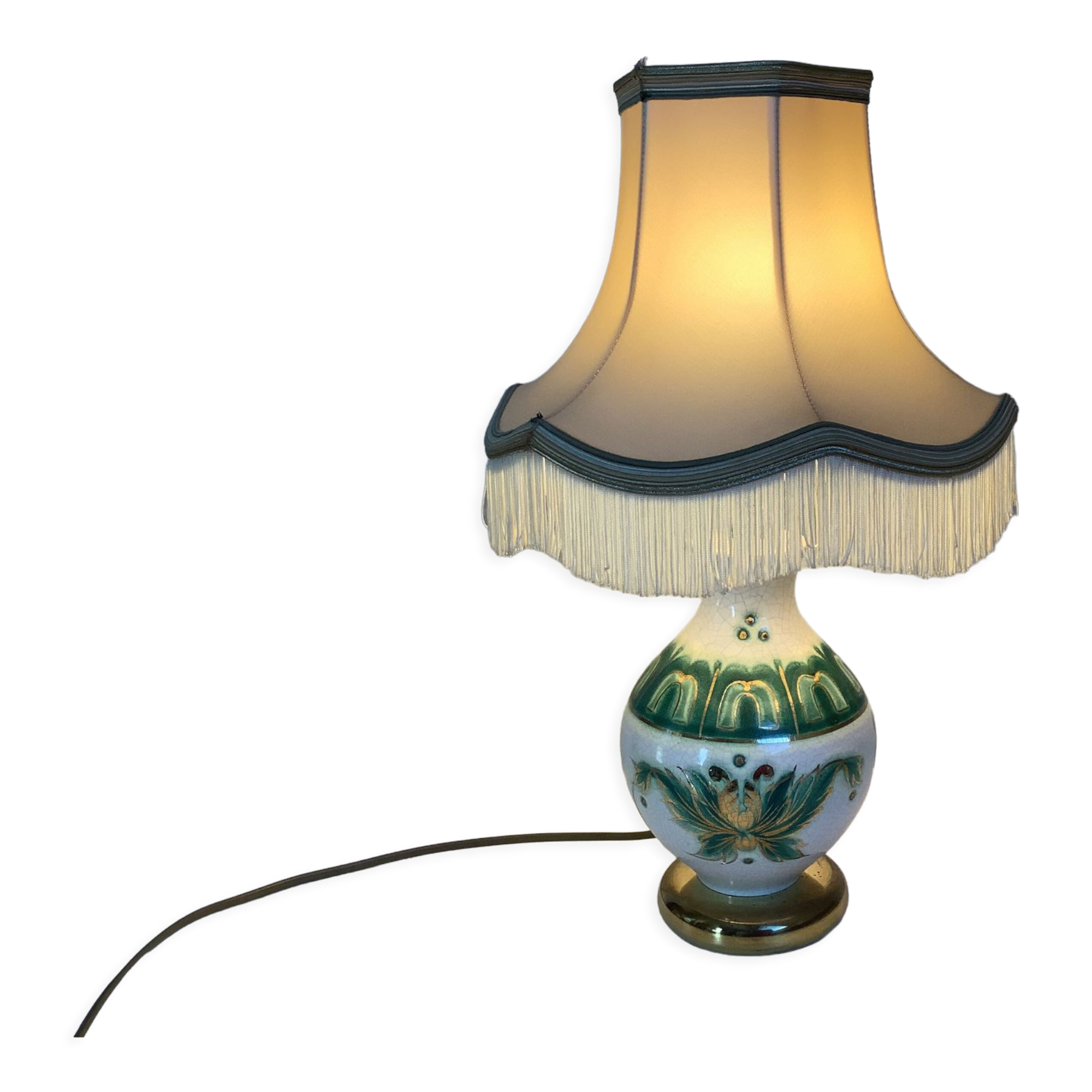 Drimmer France cracked ceramic lamp