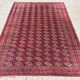 Antique traditional turkoman rug oriental hand made rug 184x124cm