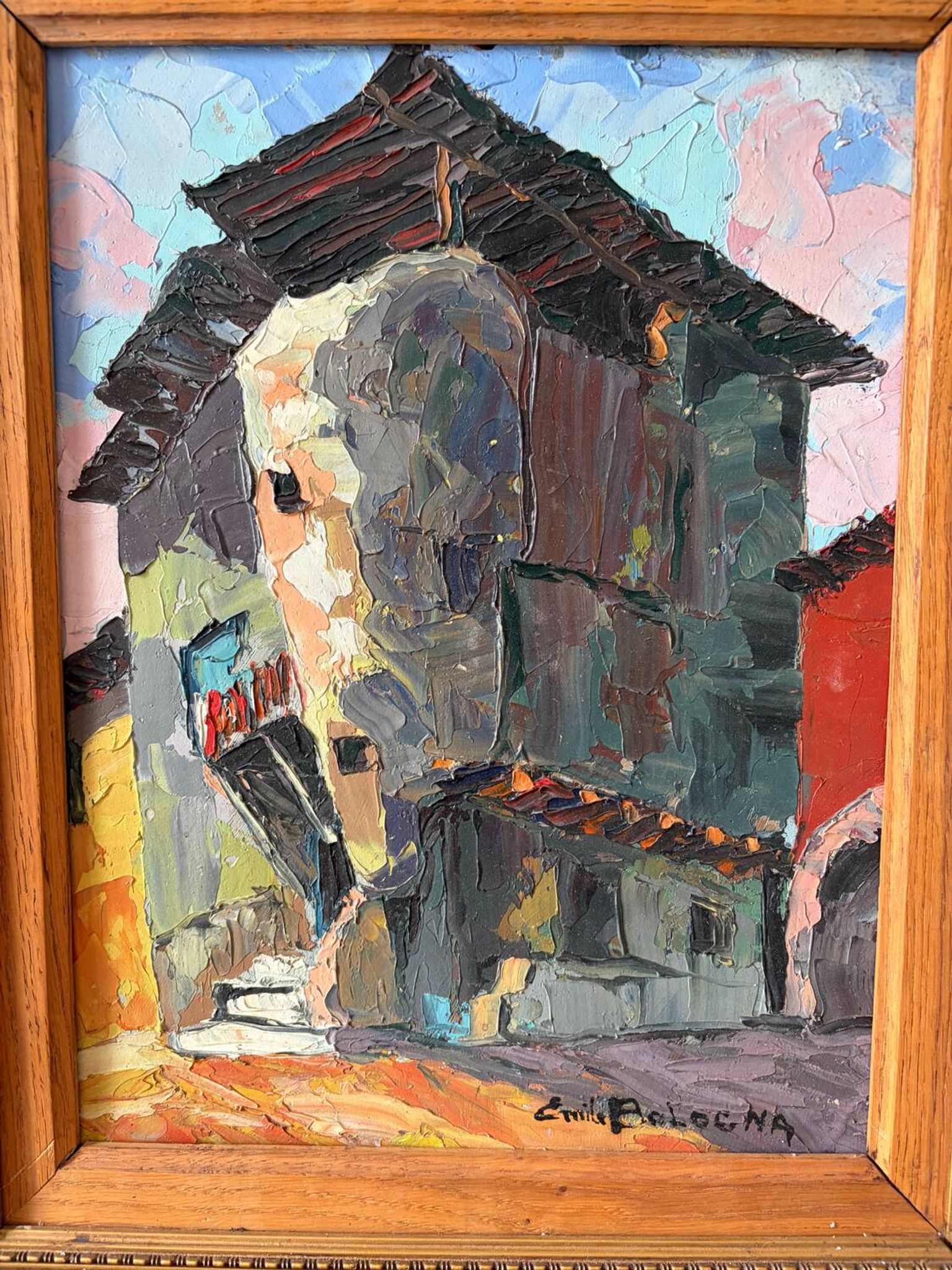 View of a house signed and dated 1930.
