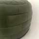Vintage leather pouf patchwork 70s