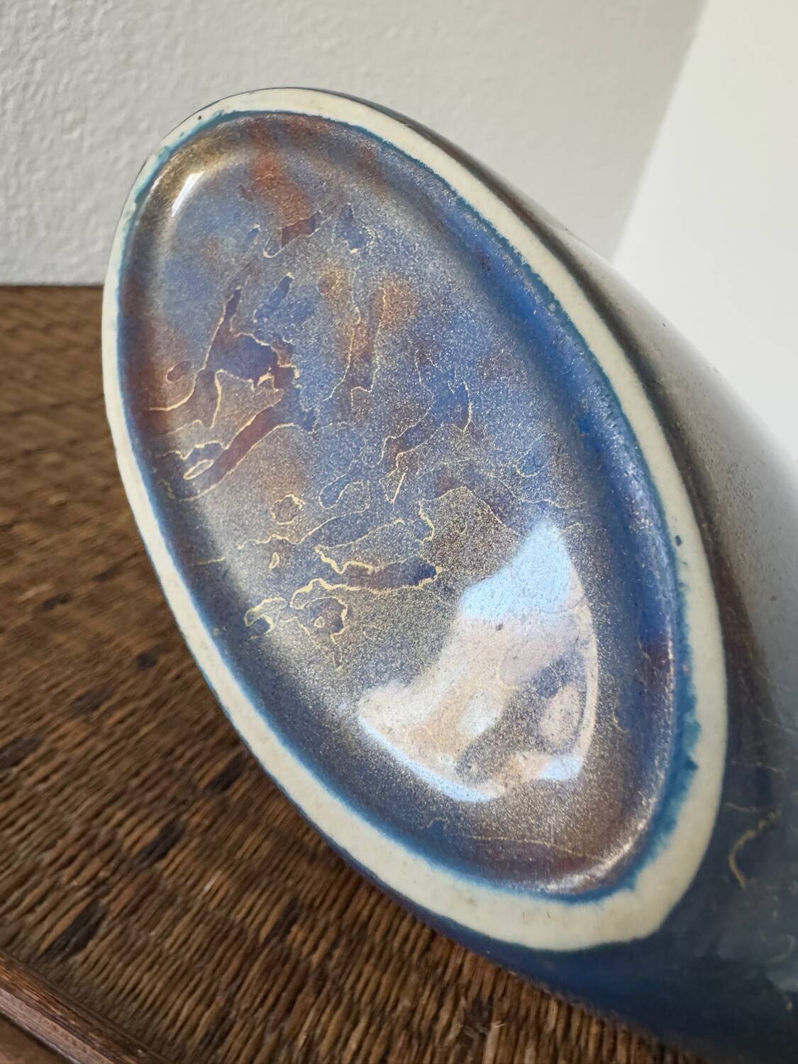 Small Art Deco powdered ceramic vase