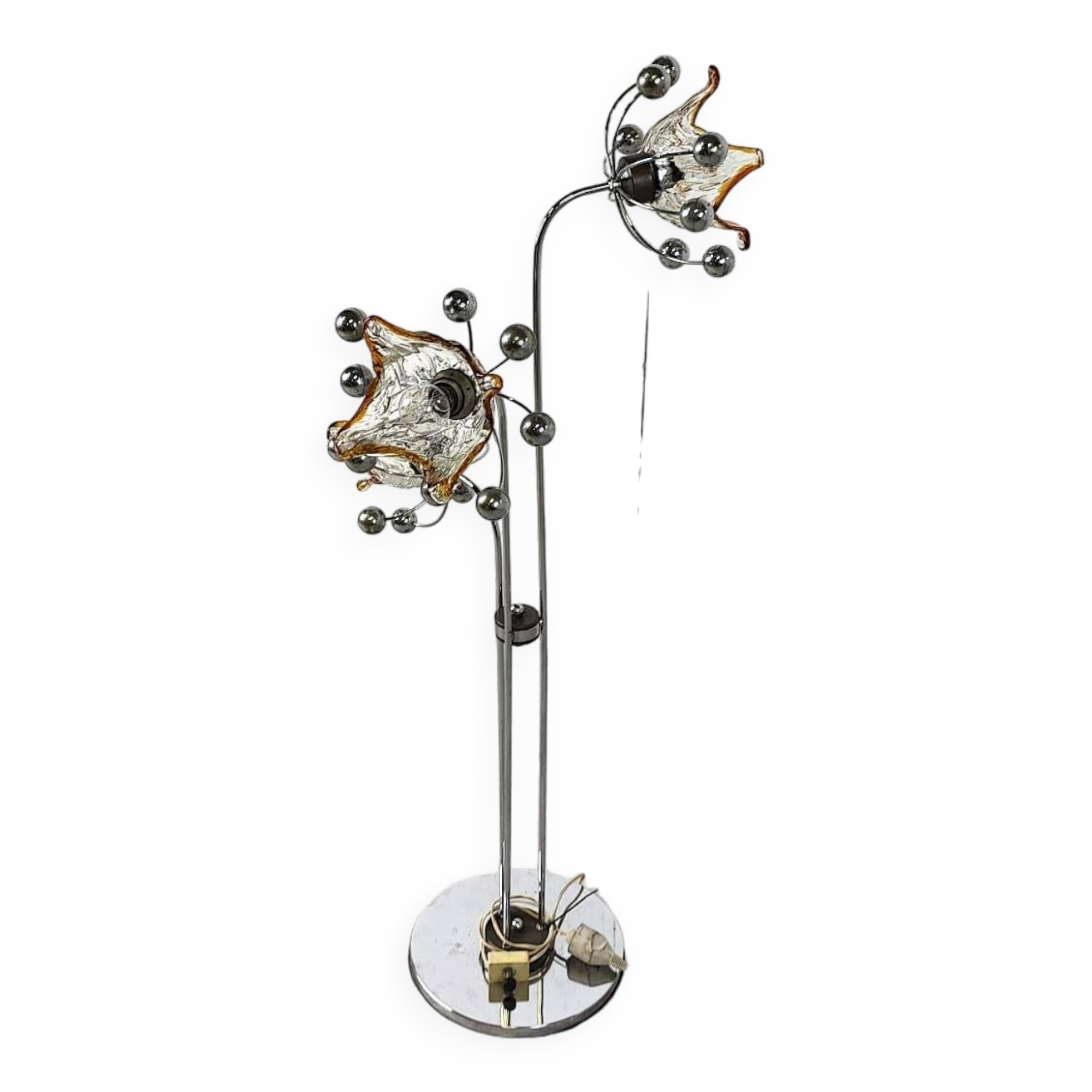 Vintage murano glass floor lamp, 1960s