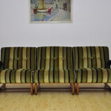 Vintage striped modular sofa, 1970s