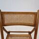 Ensemble de 2 chaises pliantes italiennes en osier, années 1980