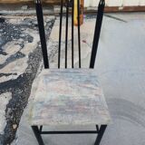 Série de 4 chaises design 1980
