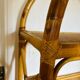 Vintage bamboo rattan shelf bookcase