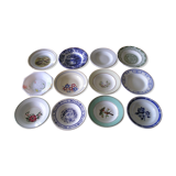 Set of 12 different hollow plates