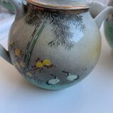 Fine porcelain tea service Japan - Decor of Cranes and Bamboo