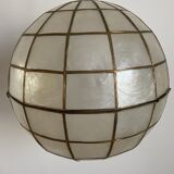 Ball in mother-of-pearl and brass to hang