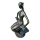 Sculpture of a dancer on a swing signed by Raphaël