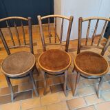 Set of 3 Mundus bistro chairs