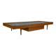 Vintage daybed 1960s minimalist design with drawer in wood