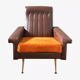 Vintage armchair in faux leather