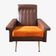 Fauteuil vintage en skaï