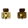 A pair of mid-century Swedish brass wall lights.