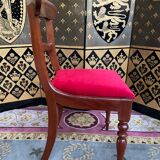 Suite of 6 english mahogany chairs 19th restored