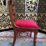 Suite of 6 english mahogany chairs 19th restored