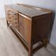 Vintage 1940s Italian-design Radica wood buffet sideboard