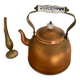 Copper kettle porcelain handle