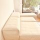 Living Divani Extrasoft sofa in white leather, new condition