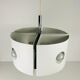 White suspension by Klaus Hempel for Kaiser Leuchten, 1970