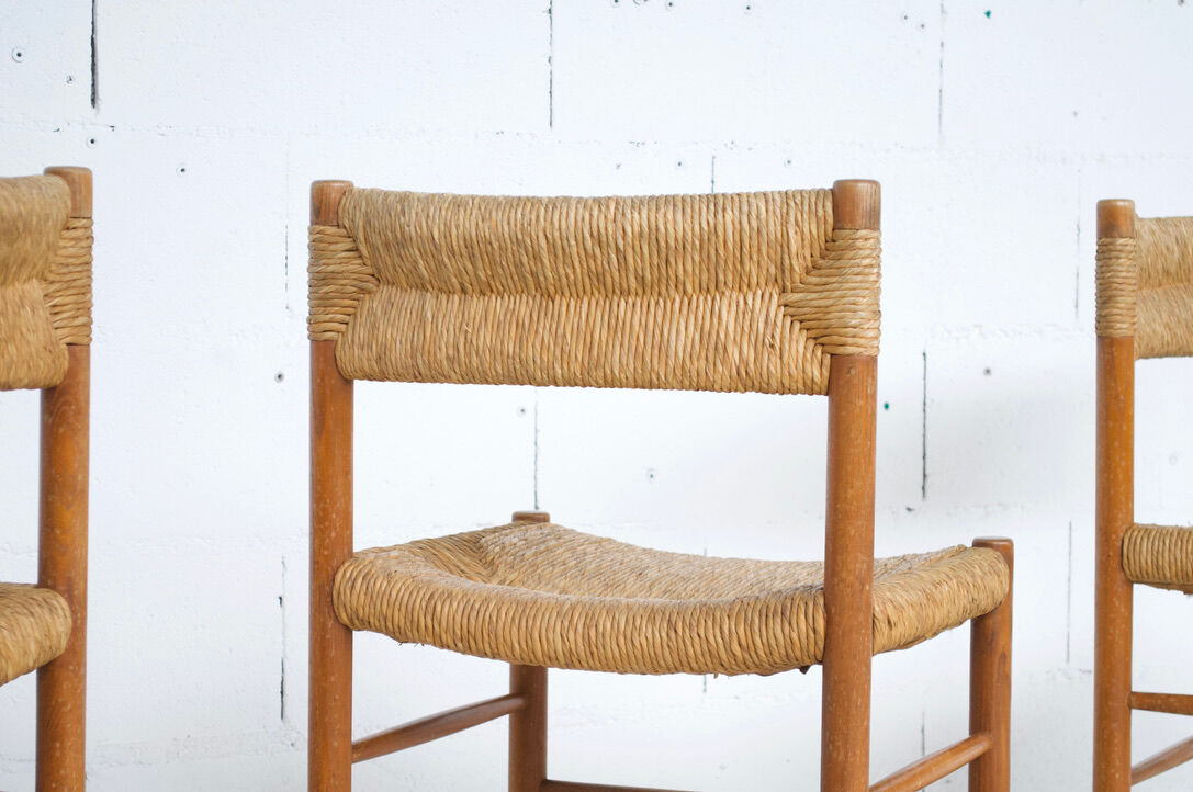 4 chairs Dordogne 60's Robert Sentou