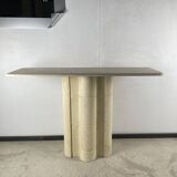 Console en travertin vintage