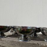 10 stainless steel cups 1970