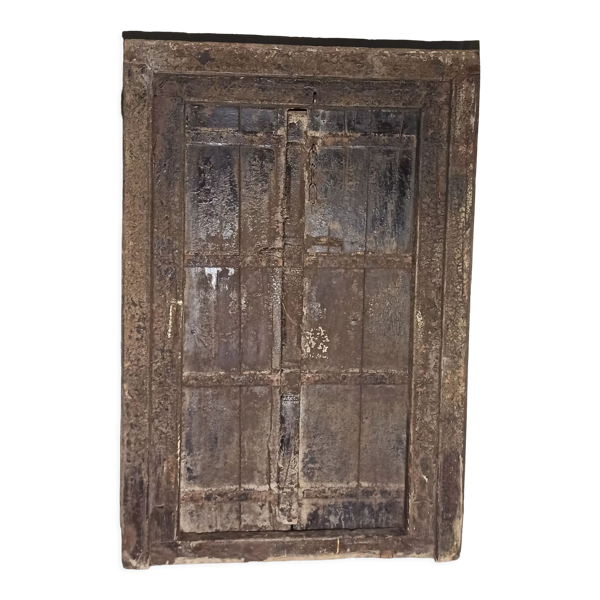 Porte ancienne en bois avec cadre