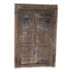 Old wooden door with frame