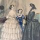 Set of 2 19th century fashion prints - Magasin Des Demoiselles
