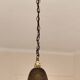 Suspension  abat-jour en laiton - lustre cloche métal bronzé