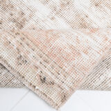 Distressed wool vintage runner rug 312x76cm