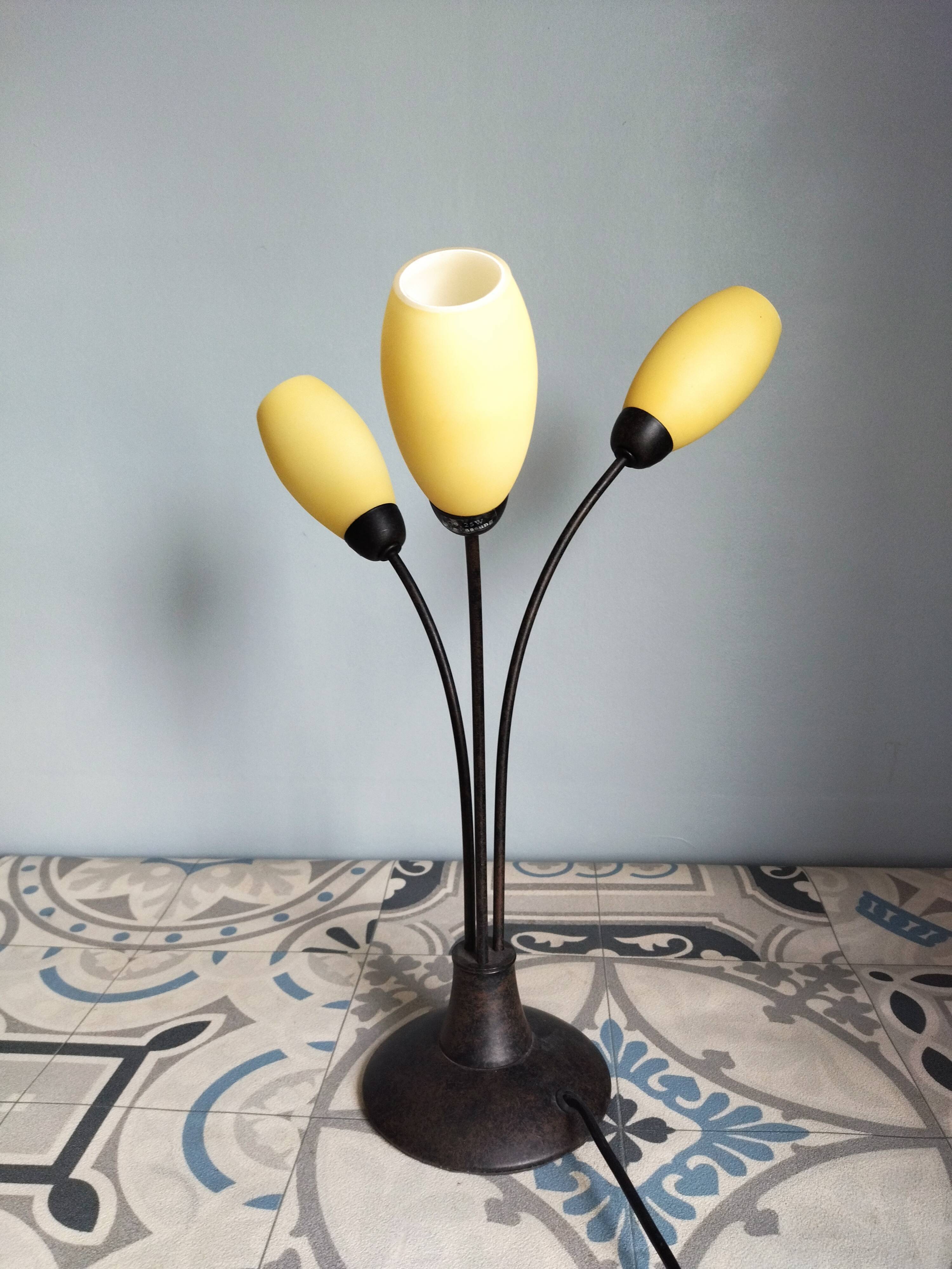 Table lamp I fassung Honsel Leuchten vintage