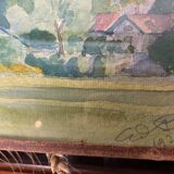Landscape watercolor signed from 1936
