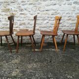 Mismatched bistro chairs